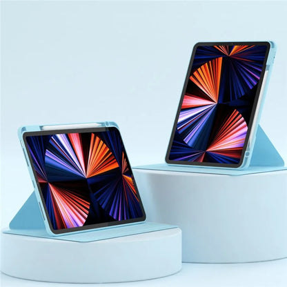 For iPad Air (2020) / (2022) / iPad Pro 11-inch (2018) / (2020) / (2021) / (2022) Tablet Case Anti-drop PU Leather+Acrylic+TPU Cover