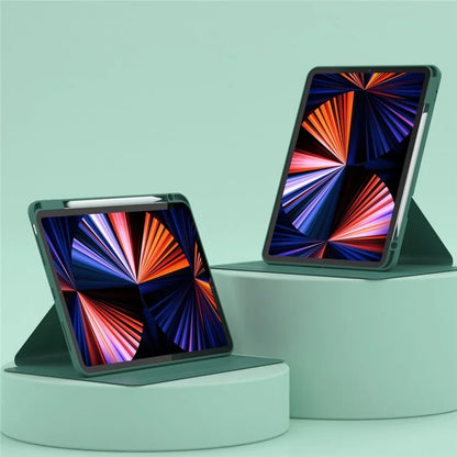 For iPad Air (2020) / (2022) / iPad Pro 11-inch (2018) / (2020) / (2021) / (2022) Tablet Case Anti-drop PU Leather+Acrylic+TPU Cover