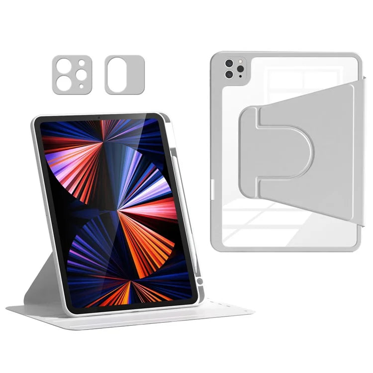 For iPad Air (2020) / (2022) / iPad Pro 11-inch (2018) / (2020) / (2021) / (2022) Tablet Case Anti-drop PU Leather+Acrylic+TPU Cover