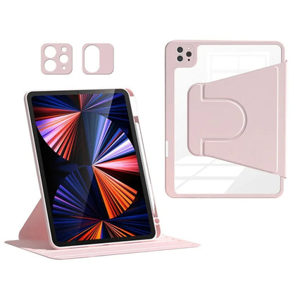 For iPad Air (2020) / (2022) / iPad Pro 11-inch (2018) / (2020) / (2021) / (2022) Tablet Case Anti-drop PU Leather+Acrylic+TPU Cover