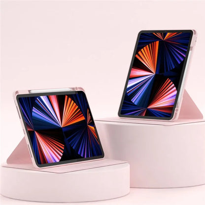 For iPad Air (2020) / (2022) / iPad Pro 11-inch (2018) / (2020) / (2021) / (2022) Tablet Case Anti-drop PU Leather+Acrylic+TPU Cover