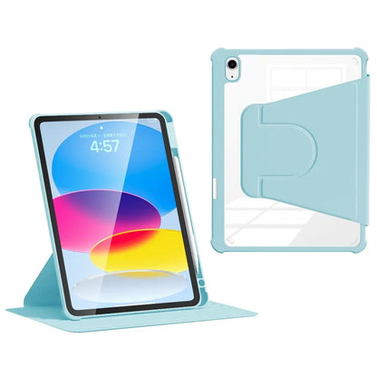 For iPad 10.9 (2022) Case Anti-scratch PU Leather+Acrylic+TPU Auto Wake / Sleep Tablet Cover