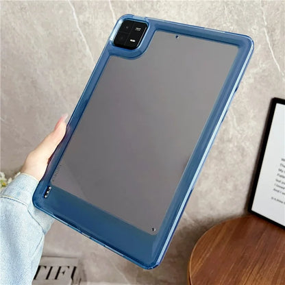 For Xiaomi Pad 6 / Pad 6 Pro Case Transparent Acrylic+TPU Tablet Back Cover