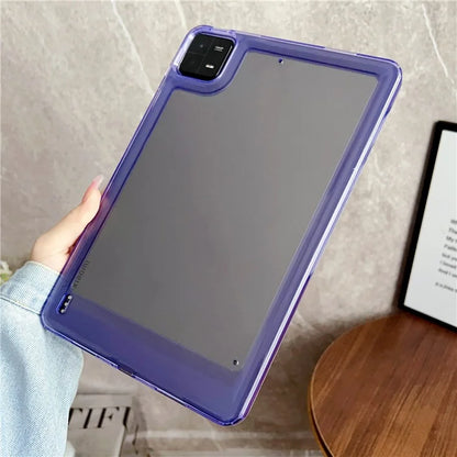 For Xiaomi Pad 6 / Pad 6 Pro Case Transparent Acrylic+TPU Tablet Back Cover