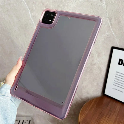 For Xiaomi Pad 6 / Pad 6 Pro Case Transparent Acrylic+TPU Tablet Back Cover