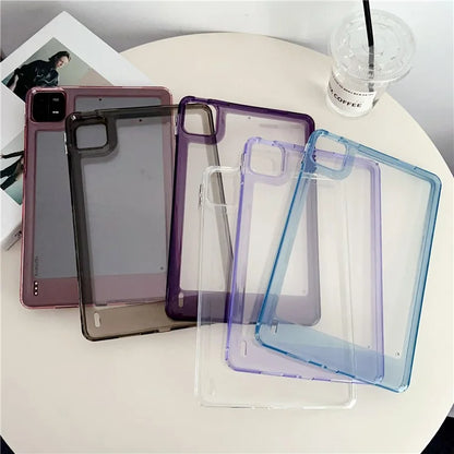 For Xiaomi Pad 6 / Pad 6 Pro Case Transparent Acrylic+TPU Tablet Back Cover