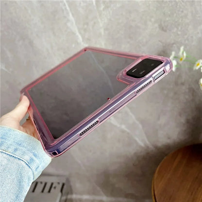 For Xiaomi Pad 6 / Pad 6 Pro Case Transparent Acrylic+TPU Tablet Back Cover