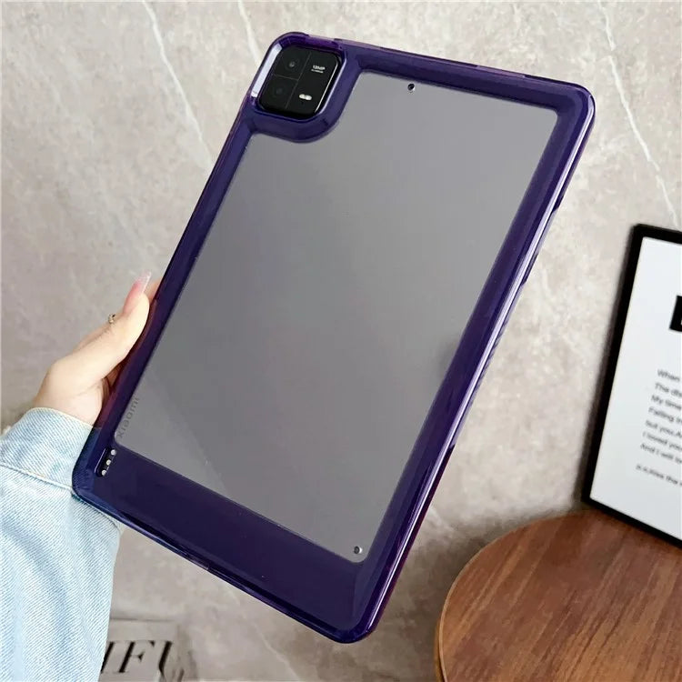 For Xiaomi Pad 6 / Pad 6 Pro Case Transparent Acrylic+TPU Tablet Back Cover