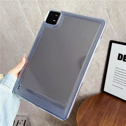 For Xiaomi Pad 6 / Pad 6 Pro Case Transparent Acrylic+TPU Tablet Back Cover
