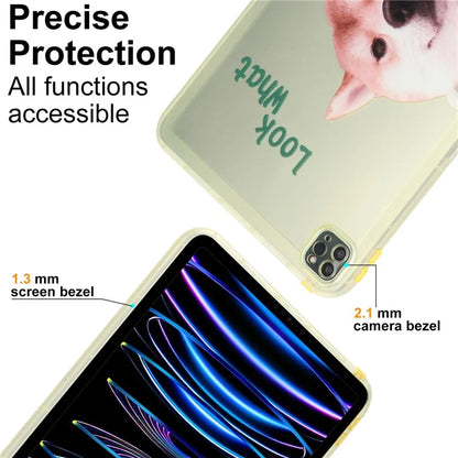 For iPad Pro 11 (2022) / (2021) / (2020) Case Animal Pattern TPU Tablet Cover