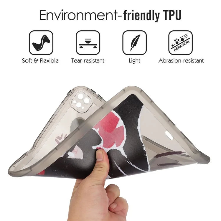 For iPad Pro 11 (2022) / (2021) / (2020) Case Animal Pattern TPU Tablet Cover