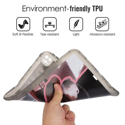 For iPad Pro 11 (2022) / (2021) / (2020) Case Animal Pattern TPU Tablet Cover