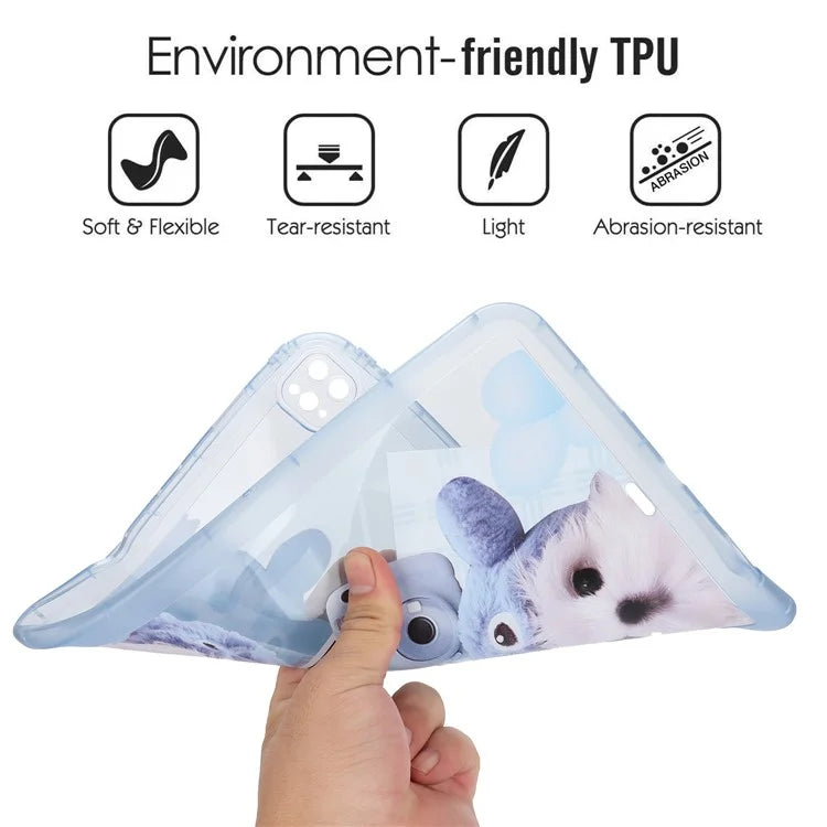 For iPad Pro 11 (2022) / (2021) / (2020) Case Animal Pattern TPU Tablet Cover