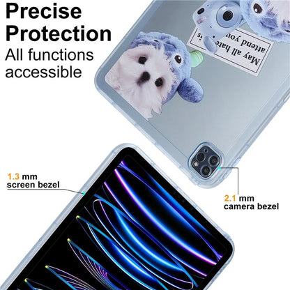 For iPad Pro 11 (2022) / (2021) / (2020) Case Animal Pattern TPU Tablet Cover