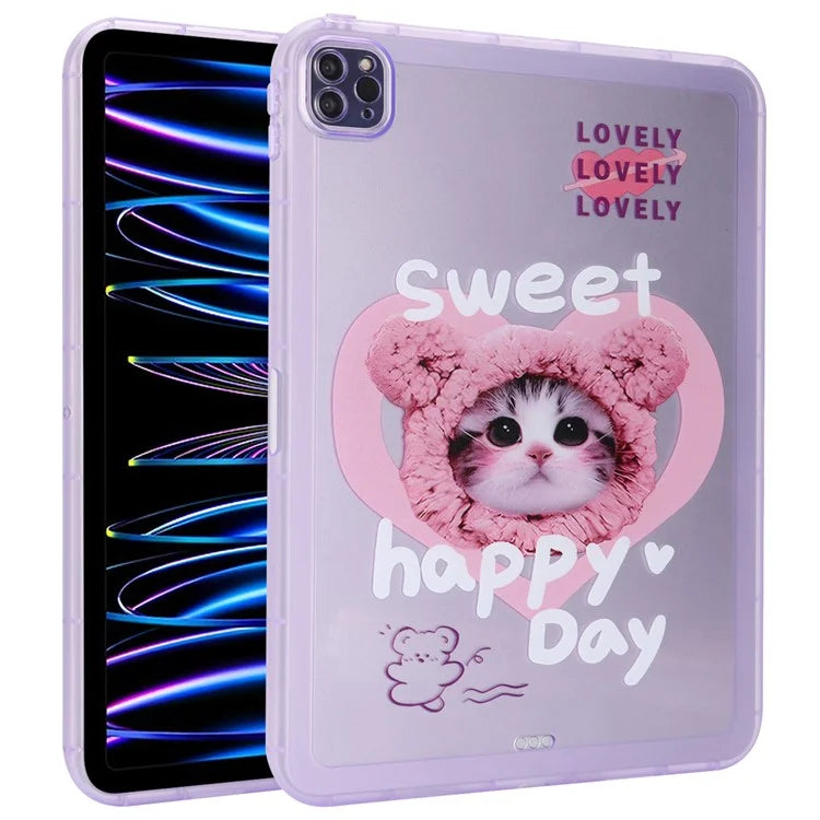 For iPad Pro 11 (2022) / (2021) / (2020) Case Animal Pattern TPU Tablet Cover