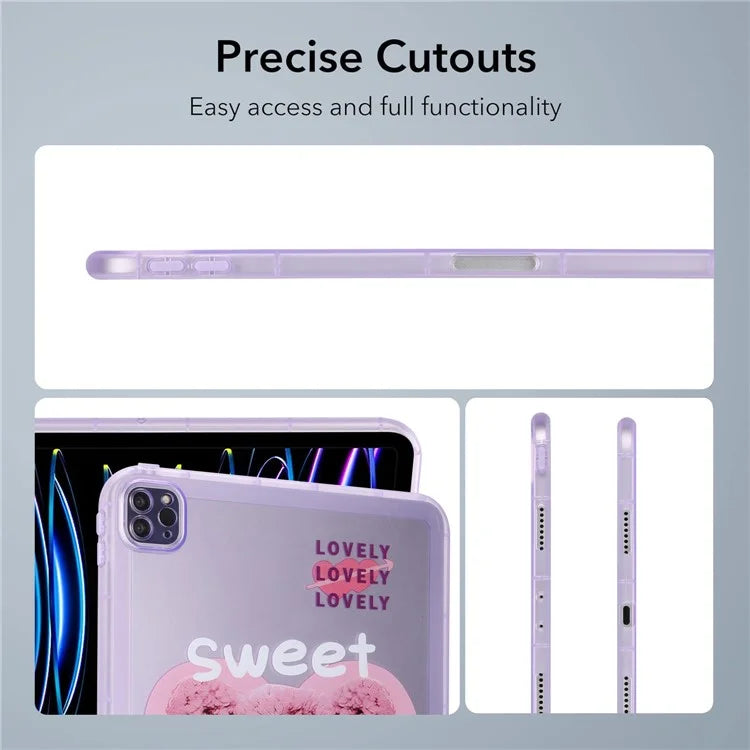 For iPad Pro 11 (2022) / (2021) / (2020) Case Animal Pattern TPU Tablet Cover