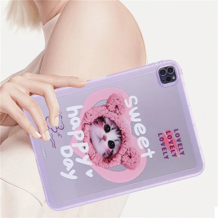 For iPad Pro 11 (2022) / (2021) / (2020) Case Animal Pattern TPU Tablet Cover