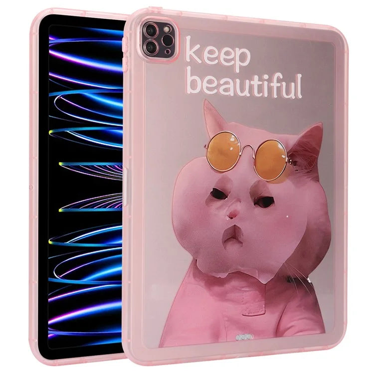 For iPad Pro 11 (2022) / (2021) / (2020) Case Animal Pattern TPU Tablet Cover