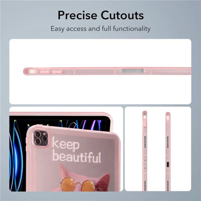 For iPad Pro 11 (2022) / (2021) / (2020) Case Animal Pattern TPU Tablet Cover