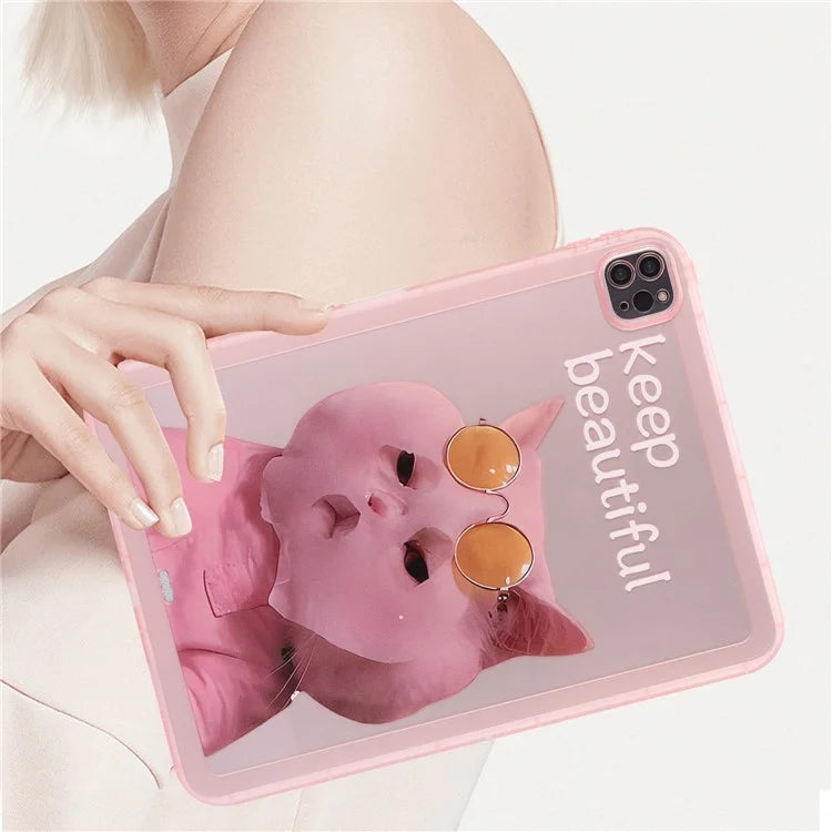 For iPad Pro 11 (2022) / (2021) / (2020) Case Animal Pattern TPU Tablet Cover