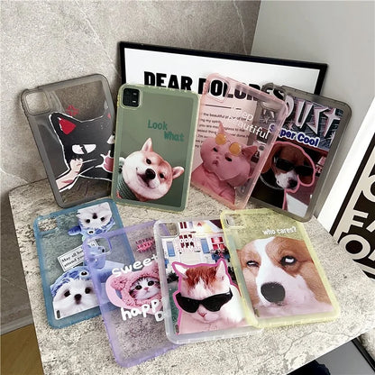 For Xiaomi Pad 6 / Pad 6 Pro Protective Case Animal Pattern TPU Anti-Scratch Tablet Cover