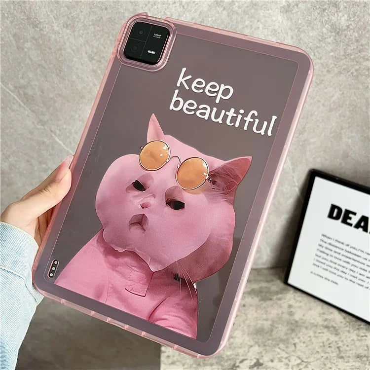 For Xiaomi Pad 6 / Pad 6 Pro Protective Case Animal Pattern TPU Anti-Scratch Tablet Cover