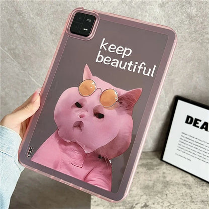 For Xiaomi Pad 6 / Pad 6 Pro Protective Case Animal Pattern TPU Anti-Scratch Tablet Cover