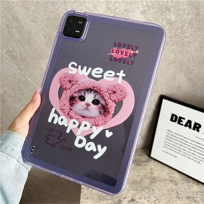 For Xiaomi Pad 6 / Pad 6 Pro Protective Case Animal Pattern TPU Anti-Scratch Tablet Cover