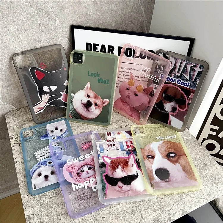 For Xiaomi Pad 6 / Pad 6 Pro Protective Case Animal Pattern TPU Anti-Scratch Tablet Cover