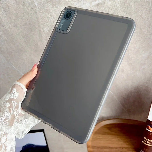 For Xiaomi Redmi Pad SE Case Transparent TPU Shockproof Tablet Cover Black