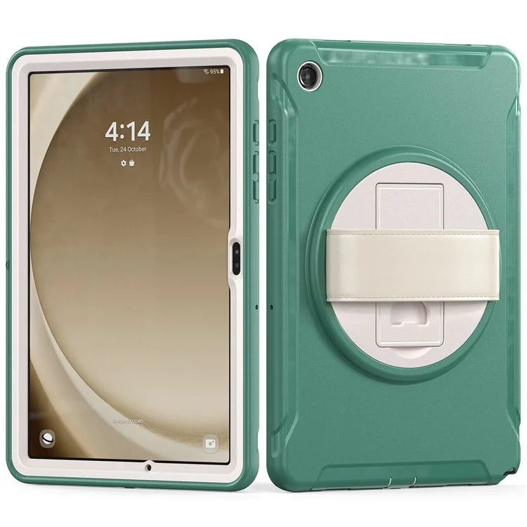 For Samsung Galaxy Tab A9+ Kickstand Back Cover PC+TPU Tablet Case