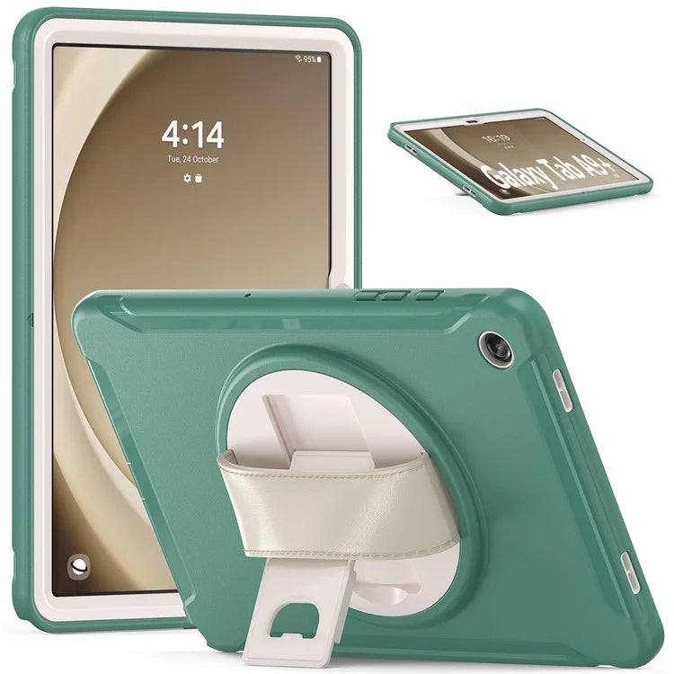 For Samsung Galaxy Tab A9+ Kickstand Back Cover PC+TPU Tablet Case