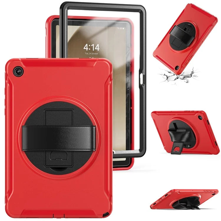 For Samsung Galaxy Tab A9+ Kickstand Back Cover PC+TPU Tablet Case
