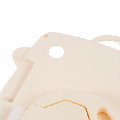 For Samsung Galaxy Tab A9 Case Cartoon Cat Tablet Silicone Cover with 360 Degree Rotation Kickstand