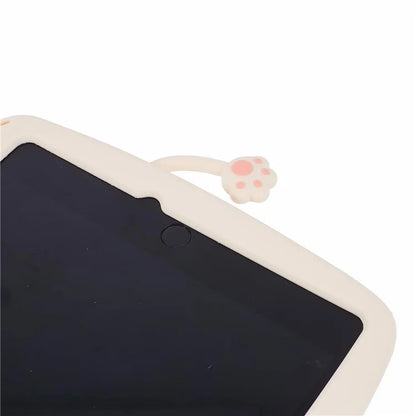 For Samsung Galaxy Tab A9+ Silicone Case Rotary Kickstand Cat Style Tablet Cover