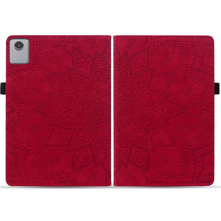 For Lenovo Tab M11 / Xiaoxin Pad 11 2024 Protective Shell Flower Pattern PU Leather Stand Tablet Cover