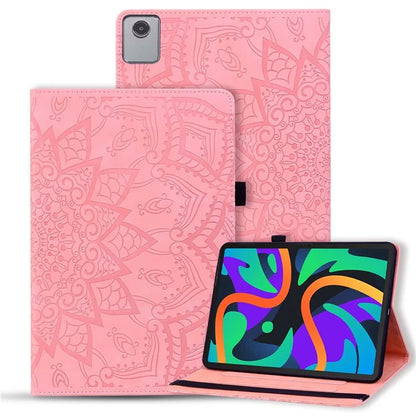 For Lenovo Tab M11 / Xiaoxin Pad 11 2024 Protective Shell Flower Pattern PU Leather Stand Tablet Cover