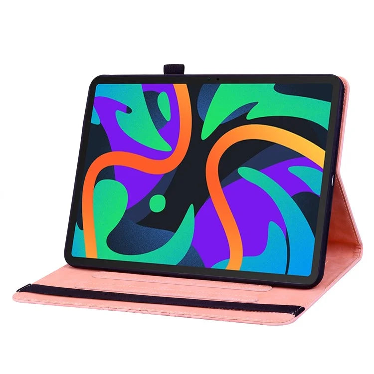 For Lenovo Tab M11 / Xiaoxin Pad 11 2024 Protective Shell Flower Pattern PU Leather Stand Tablet Cover