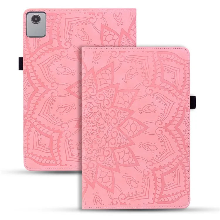 For Lenovo Tab M11 / Xiaoxin Pad 11 2024 Protective Shell Flower Pattern PU Leather Stand Tablet Cover