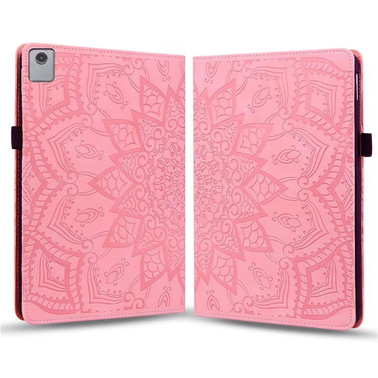 For Lenovo Tab M11 / Xiaoxin Pad 11 2024 Protective Shell Flower Pattern PU Leather Stand Tablet Cover