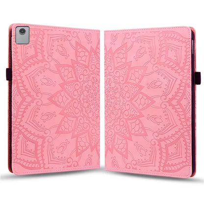 For Lenovo Tab M11 / Xiaoxin Pad 11 2024 Protective Shell Flower Pattern PU Leather Stand Tablet Cover
