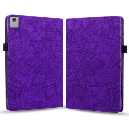 For Lenovo Tab M11 / Xiaoxin Pad 11 2024 Protective Shell Flower Pattern PU Leather Stand Tablet Cover