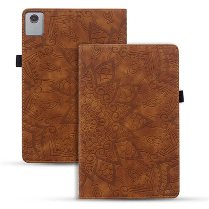 For Lenovo Tab M11 / Xiaoxin Pad 11 2024 Protective Shell Flower Pattern PU Leather Stand Tablet Cover