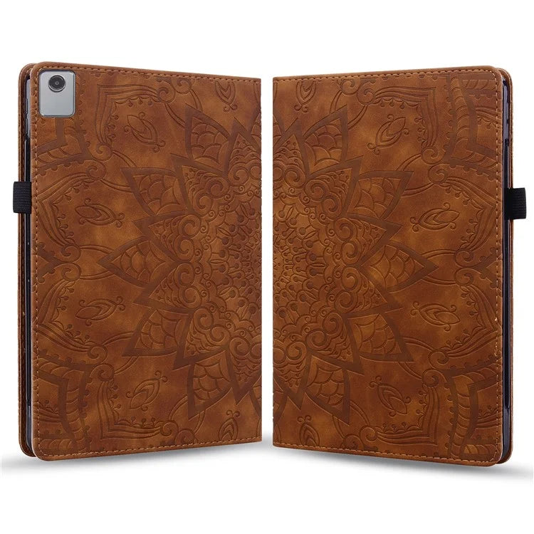 For Lenovo Tab M11 / Xiaoxin Pad 11 2024 Protective Shell Flower Pattern PU Leather Stand Tablet Cover