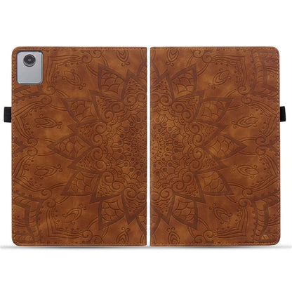 For Lenovo Tab M11 / Xiaoxin Pad 11 2024 Protective Shell Flower Pattern PU Leather Stand Tablet Cover