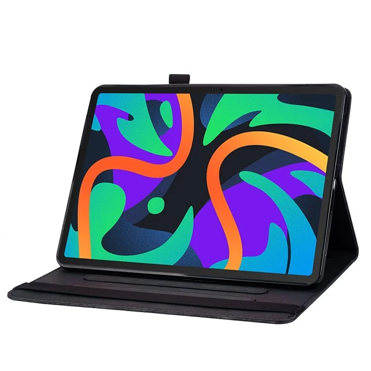 For Lenovo Tab M11 / Xiaoxin Pad 11 2024 Protective Shell Flower Pattern PU Leather Stand Tablet Cover