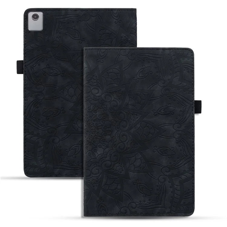 For Lenovo Tab M11 / Xiaoxin Pad 11 2024 Protective Shell Flower Pattern PU Leather Stand Tablet Cover