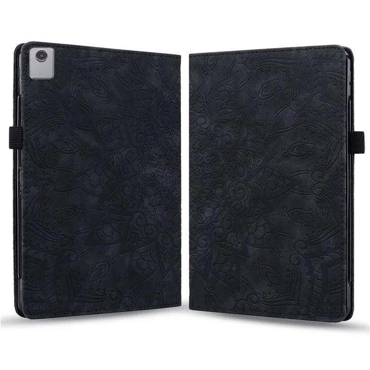 For Lenovo Tab M11 / Xiaoxin Pad 11 2024 Protective Shell Flower Pattern PU Leather Stand Tablet Cover
