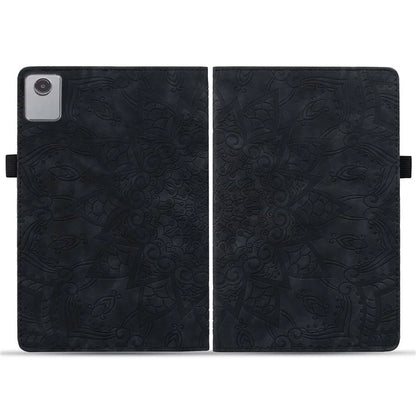 For Lenovo Tab M11 / Xiaoxin Pad 11 2024 Protective Shell Flower Pattern PU Leather Stand Tablet Cover