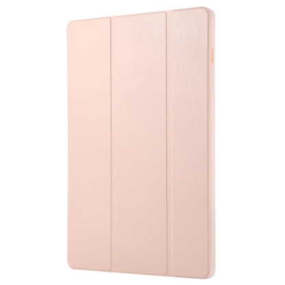 For Samsung Galaxy Tab S9+ / S9 FE+ Case Solid Color Tri-Fold Stand Anti-Drop PU Tablet Cover with Pencil Slot